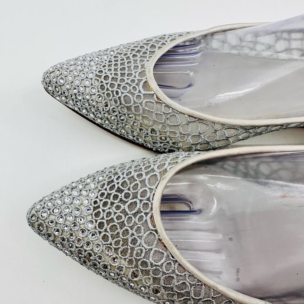 Stuart Weitzman Flats With Sparkling Diamond Jewe… - image 5